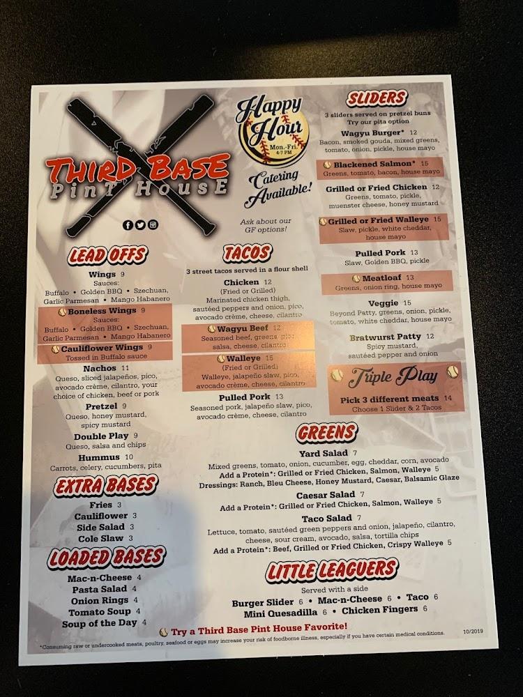 Third Base Pint House-Powell Menu image 4