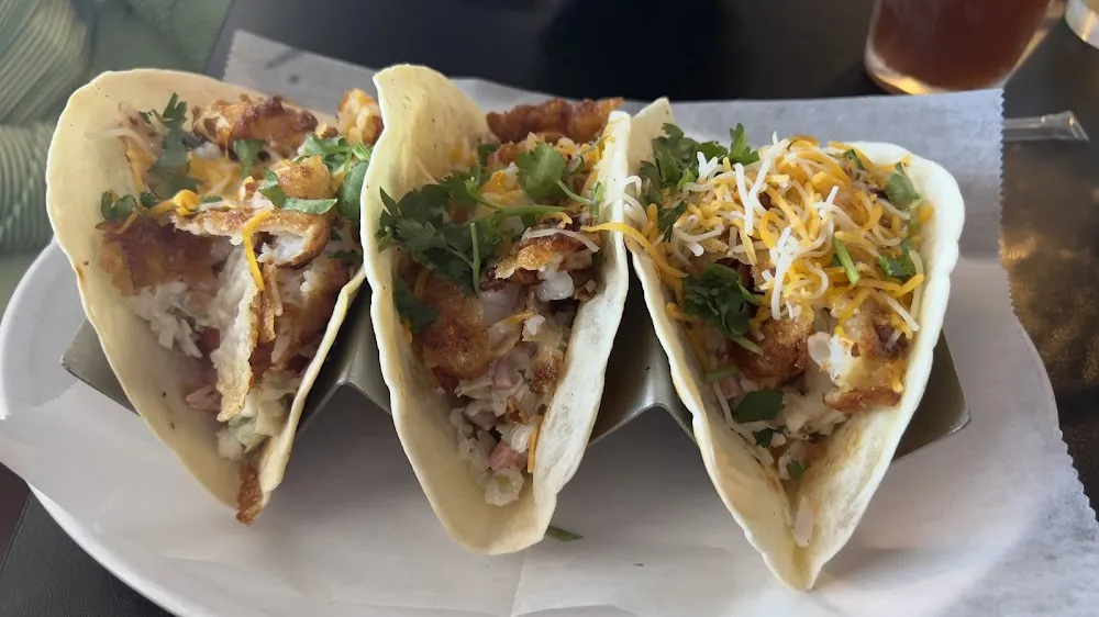 Three Street Tacos with Cilantro